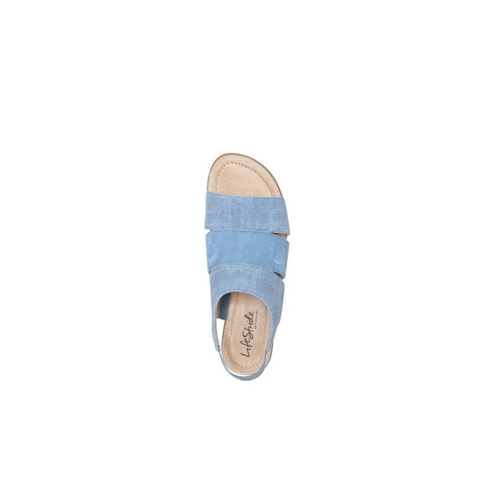 Lifestride Taura SandalsSize 7M Women's, Color Light blueNew no boxFaux … - Picture 9 of 10